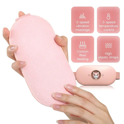 Menstrual Heating Self Massage Heat Period Pain Relief Portable Heating Pad Warming Belt Thermal Massager Stomach Heating Belt