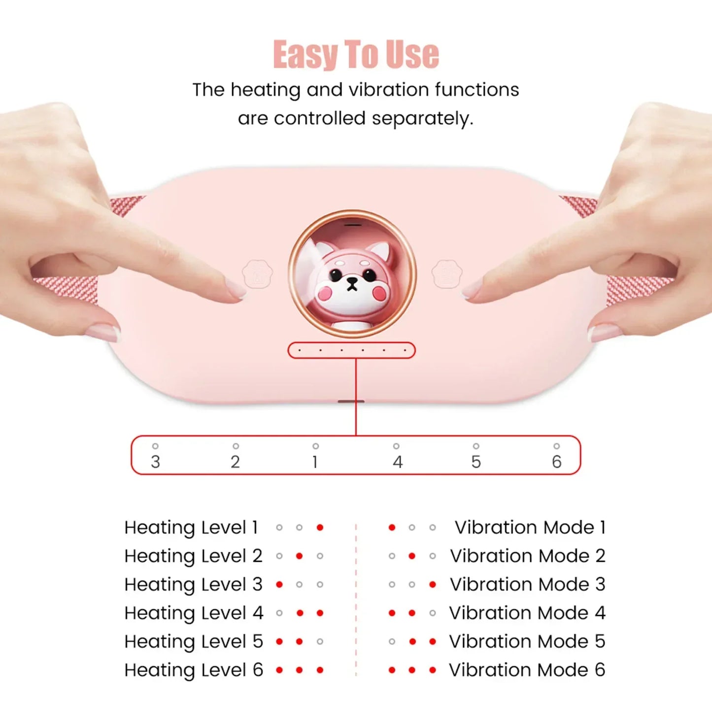 Menstrual Heating Self Massage Heat Period Pain Relief Portable Heating Pad Warming Belt Thermal Massager Stomach Heating Belt