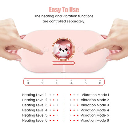 Menstrual Heating Self Massage Heat Period Pain Relief Portable Heating Pad Warming Belt Thermal Massager Stomach Heating Belt