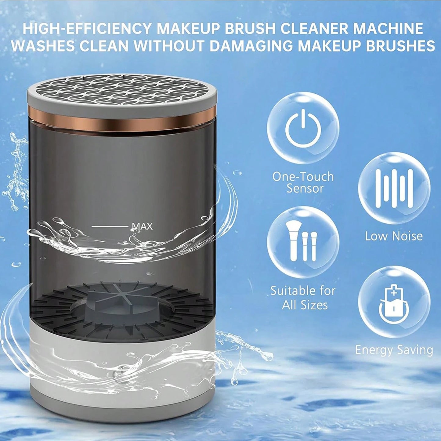 GlowClean Pro: Electric Makeup Brush Cleanser