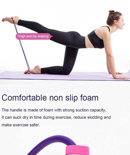 "Figure 8" Elastic Band Yoga Workout