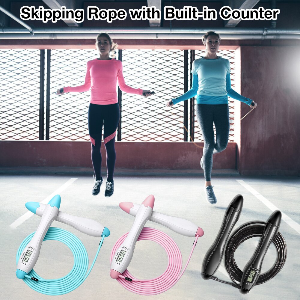 Speed Jump Rope Built In Counter Skipping Rope For Boxing Jumping Training Lose Weight Fitness Home Gym Men Women