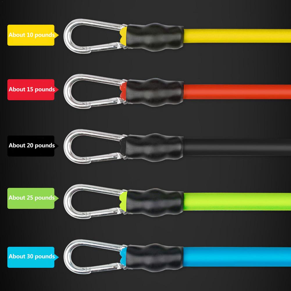 "Intermediate" 100lbs / 45kg Resistance Bands Set + Fitness Bar