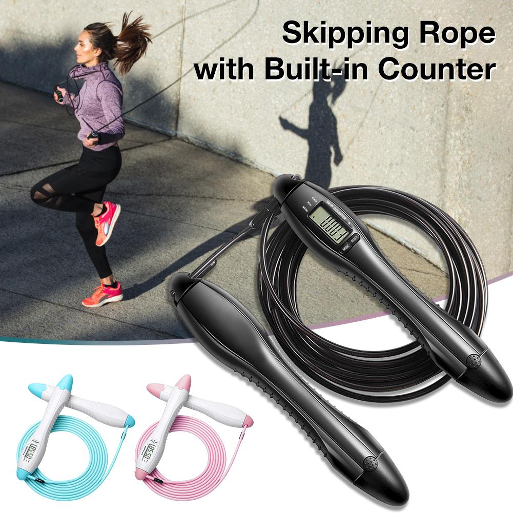 Speed Jump Rope Built In Counter Skipping Rope For Boxing Jumping Training Lose Weight Fitness Home Gym Men Women