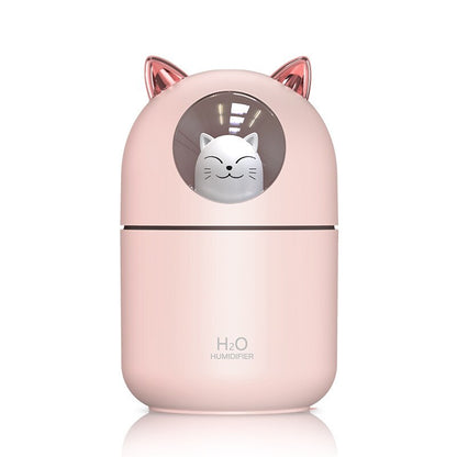 Cartoon Kitty Ultrasonic Air Humidifier USB Aroma Essential Oil Diffuser with LED Light For Home Room Perfume Diffuser