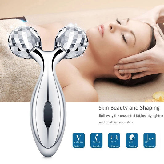 3D Roller Stainless Steel Manual Massager