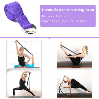 Non-Toxic EVA 2pcs Yoga Blocks + Cotton Strap