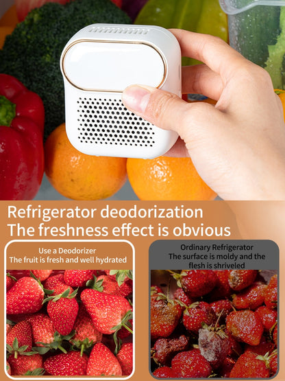 Refrigerator Deodorizing Sterilizer Ozone Generator Air Purifier USB Rechargeable Deodorant Household Kitchen Shoe Cabinet Toile