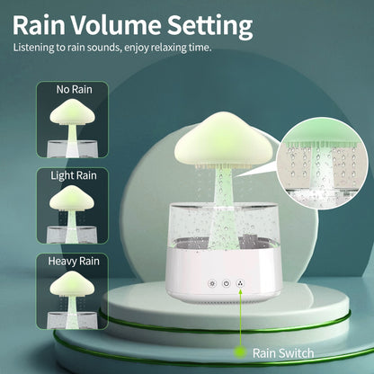 "Rainy Mushroom" Humidifier+Rain Sound