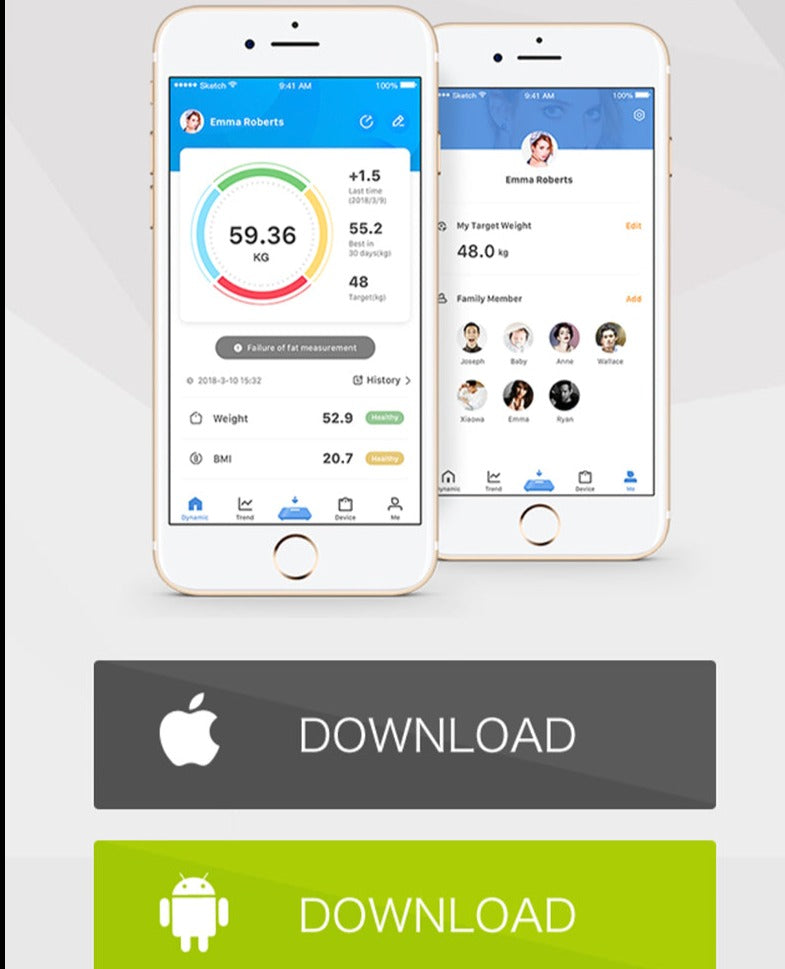 "Bluetooth" Weight Tracking Scale